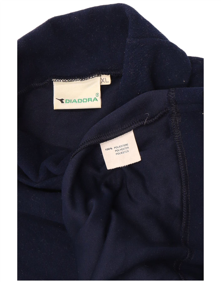 Pulover pentru bărbați DIADORA din lână XL bleumarin Poliester
