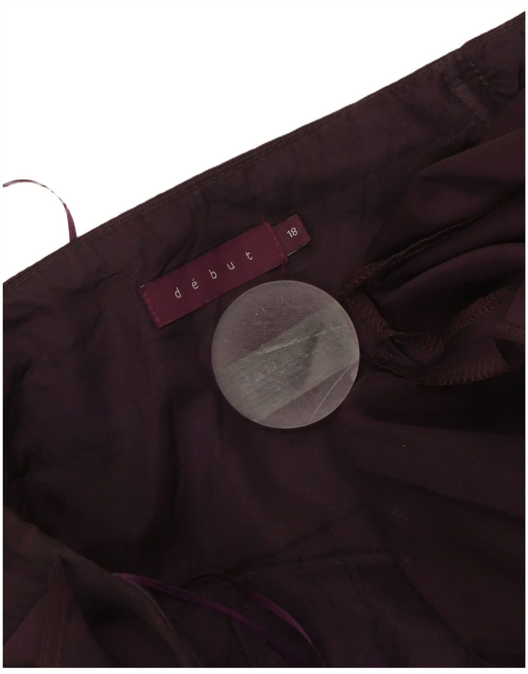 DEBUT Rochie Maxi fără bretele pentru femei UK 18 XL Poliester violet