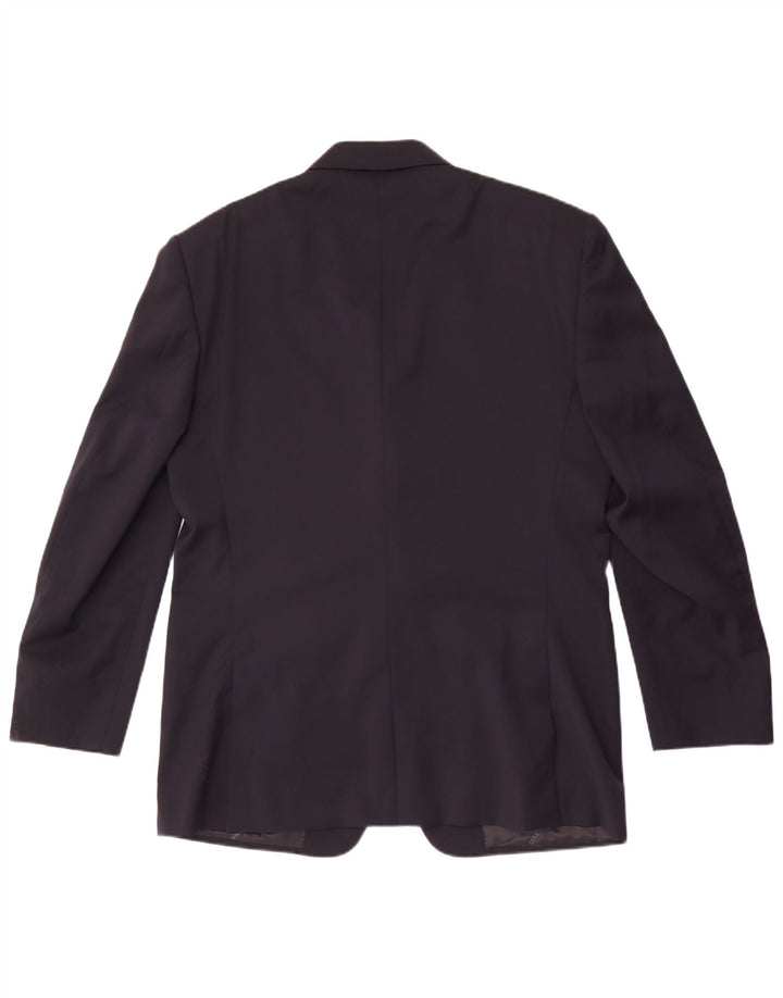 Jachetă pentru bărbați Cerruti 1881 cu 3 nasturi IT 52 XL Lână bleumarin