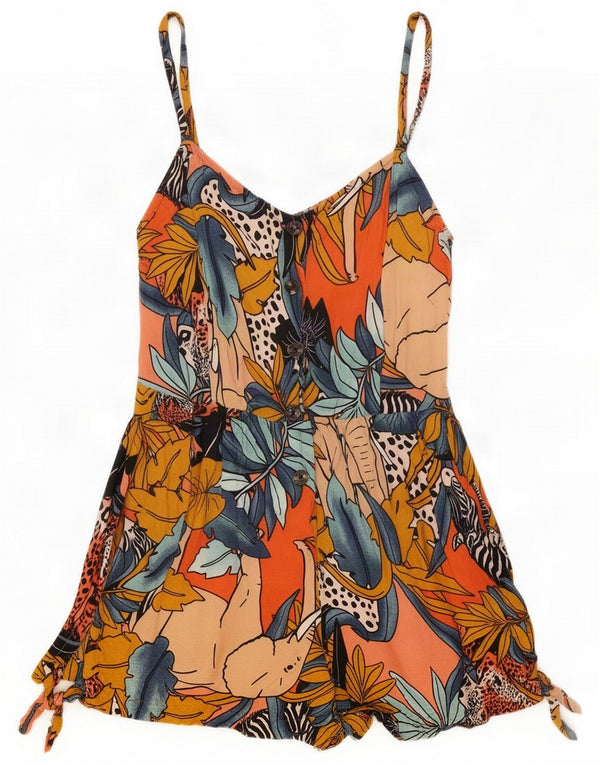 Element Femei Combi fără mâneci UK 10 Mic Multicolor Floral Rayon