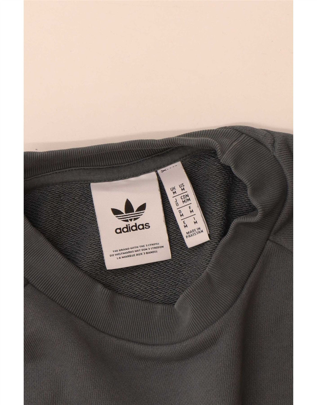 Hanorac grafic pentru bărbați Adidas Jumper, bumbac, gri mediu