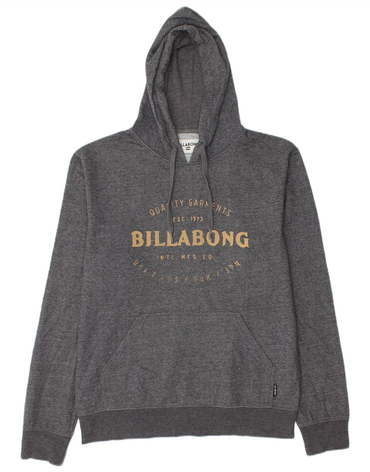 Pulover Billabong pentru bărbați cu grafică, poliester cu pături, gri mediu