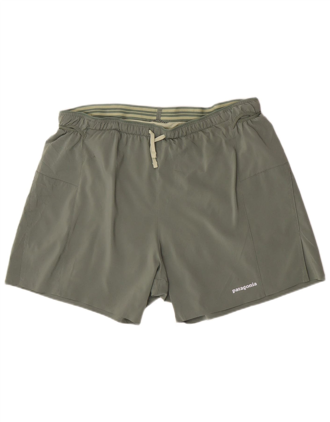 Pantaloni scurti sport Patagonia pentru femei UK 14 Large Kaki Poliester