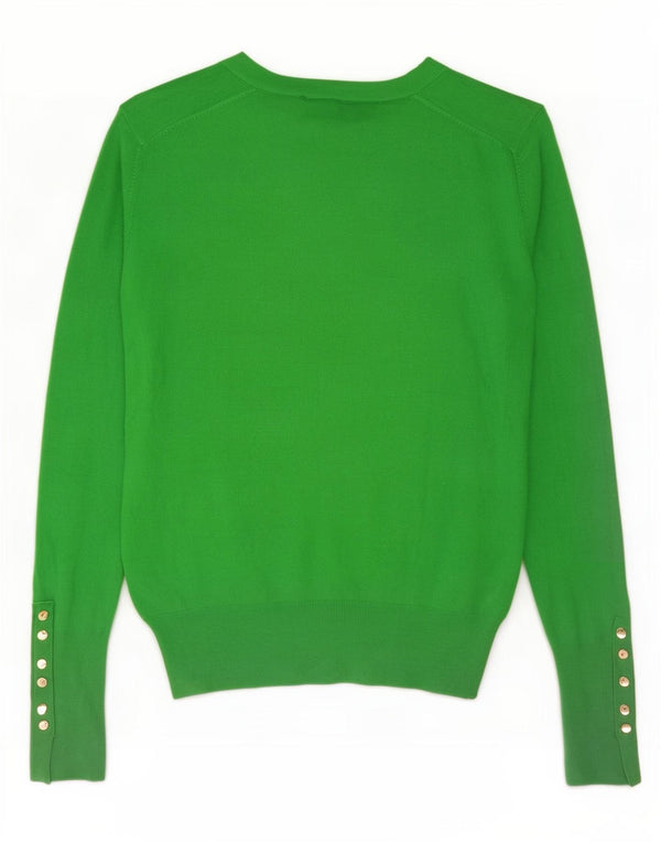 Pulover pentru damă Zara Crop Crew Deck Pulover UK 12 Medium Green Viscose