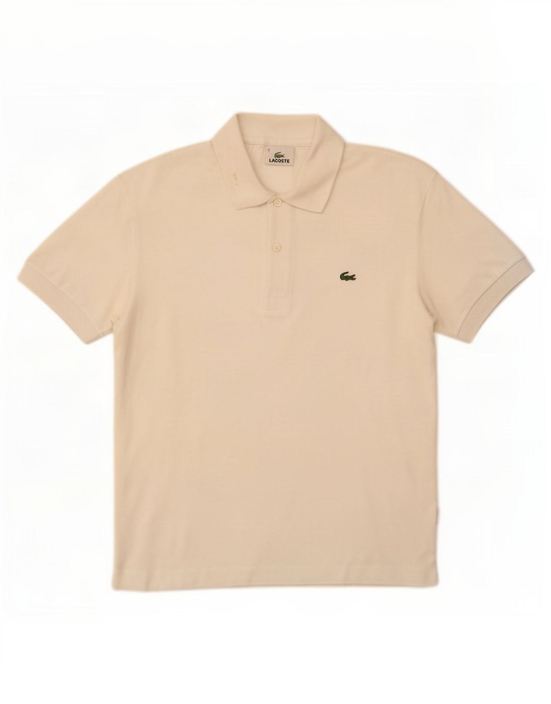 Tricou polo pentru bărbați Lacoste Mărimea 3 Bumbac alb mic