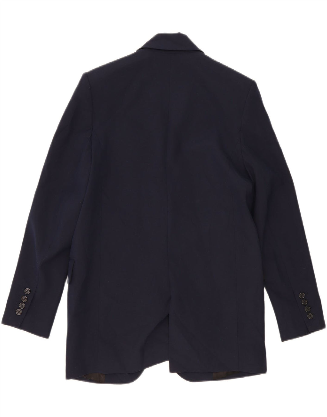 Blazer supradimensionat cu 2 nasturi Zara pentru femei UK 6 XS Viscoză bleumarin