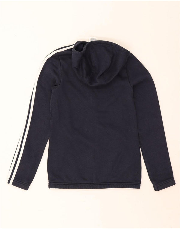 Adidas Fete Zip Hoodie Pulover 13-14 Ani Bleumarin Bumbac