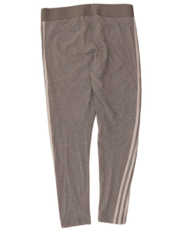 Leggings crop adidas pentru femei UK 16/18 mare bumbac gri