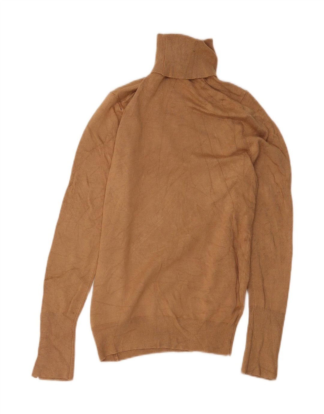 Pulover pentru femei cu gât rulat Zara UK 12 maro mediu