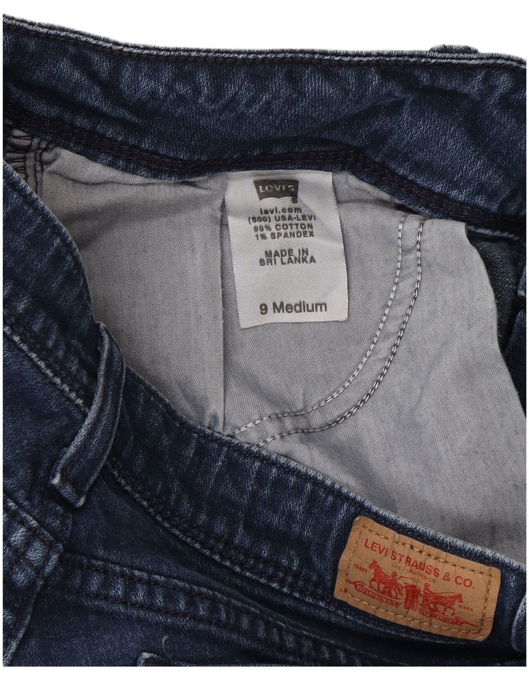 Blugi skinny Too Superlow pentru femei Levi's US 9 Medium W30 L30 Bumbac albastru