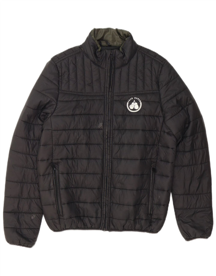 Jachetă căptușită pentru bărbați Urban Classics UK 36 Poliester negru mic