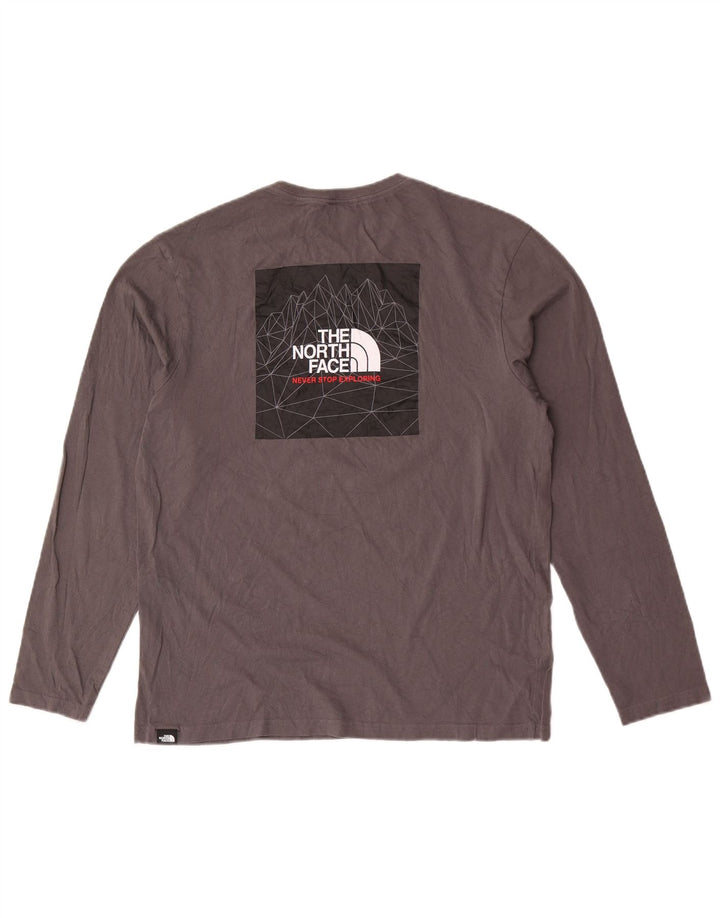 The North Face pentru bărbați Graphic Top cu mânecă lungă, gri mediu