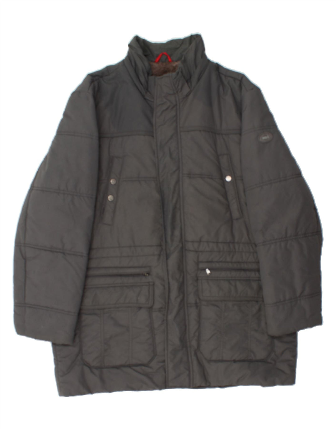 WAMPUM Mens Padded Coat UK 44 2XL Grey Polyamide Vintage Wampum and Second-Hand Wampum from Messina Hembry 