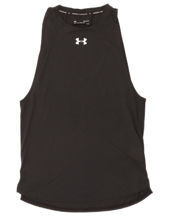 Top cu vestă grafică Under Armour pentru femei Heat Gear UK 12 Medium Gri Poliester