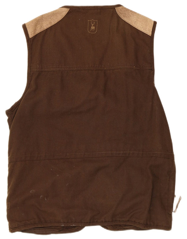Gilet pentru bărbați Deerhunter UK 40 mare, maro, bumbac color bloc
