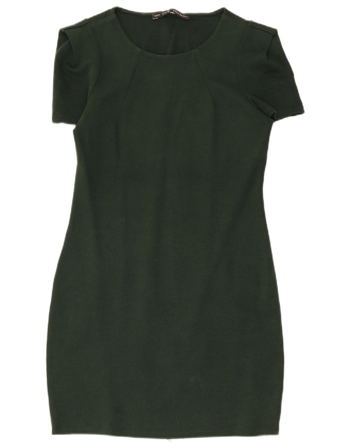 Rochie teacă pentru femei Zara UK 12 verde mediu
