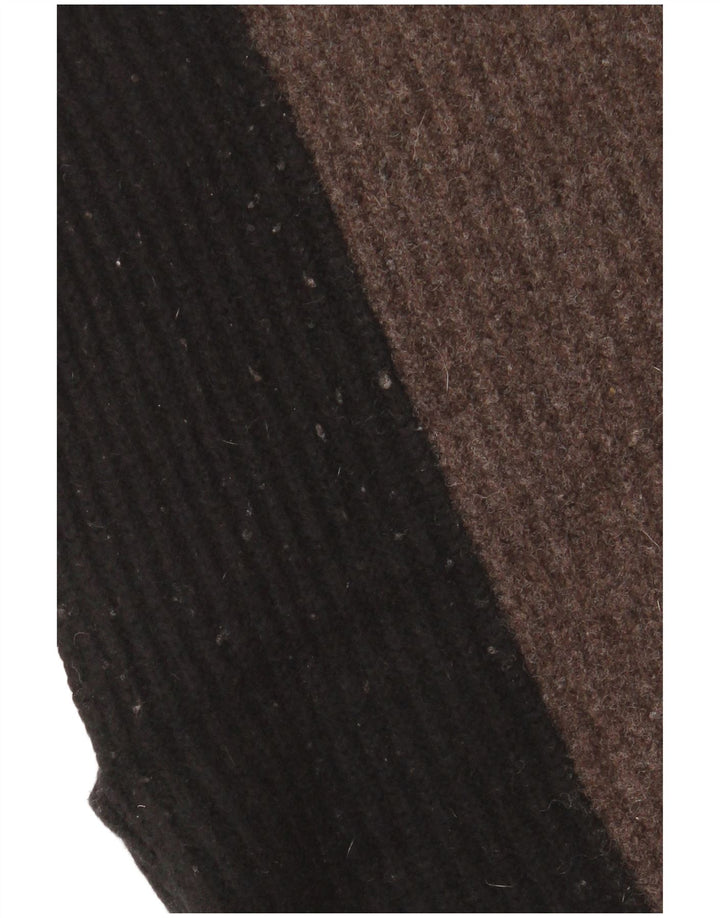 Jumper Poncho pentru femei Jigsaw Lână bloc de culoare, mărime, gri