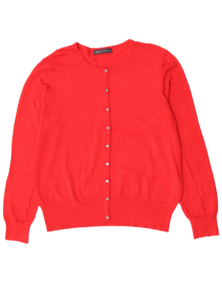 Pulover cardigan pentru femei Marks & Spencer UK 14 Medium Red