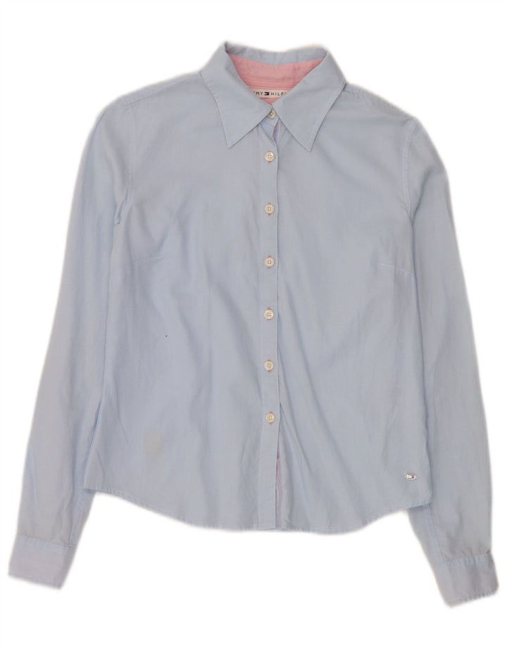 Cămașă Tommy Hilfiger pentru femei US 4 Small Blue Bumbac
