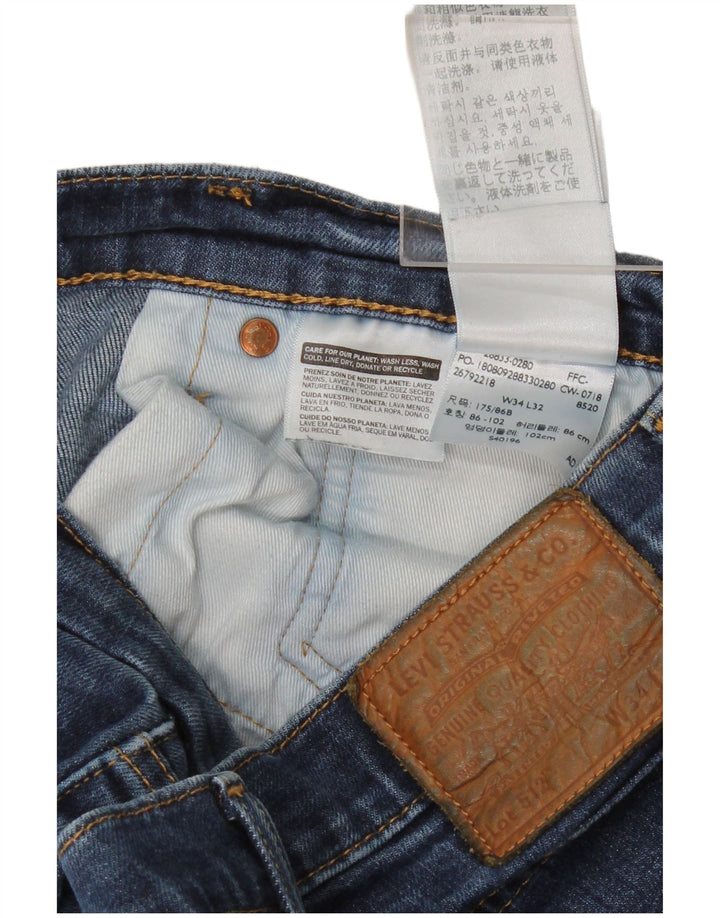 Blugi conici pentru bărbați Levi's Slim Tapered W34 L29 Bumbac albastru