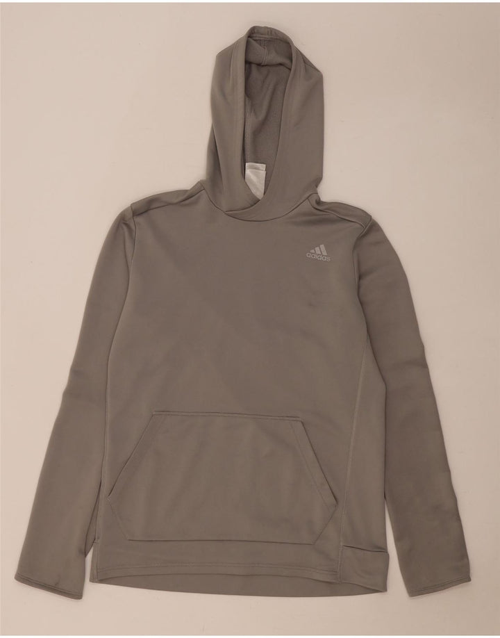 Pulover ADIDAS Climalite pentru bărbați, poliester, gri mediu