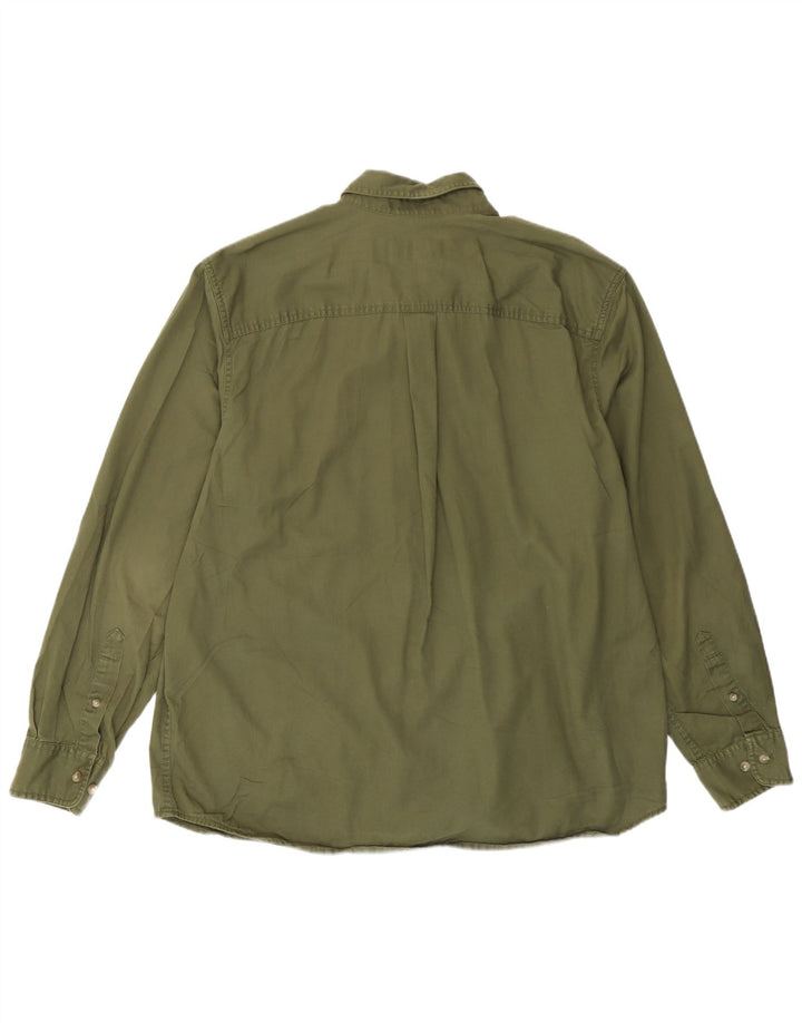 Cămașă pentru bărbați Eddie Bauer, bumbac verde mare