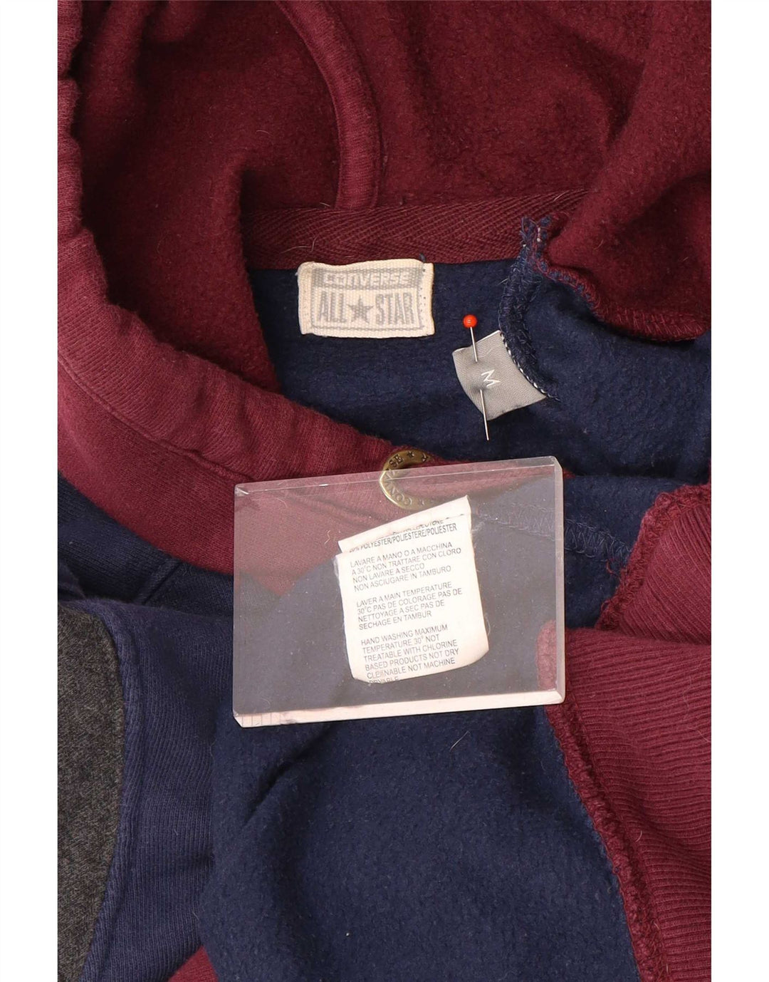 Pulover pentru bărbați Converse Graphic Hoodie, mediu multicolor, bumbac color bloc