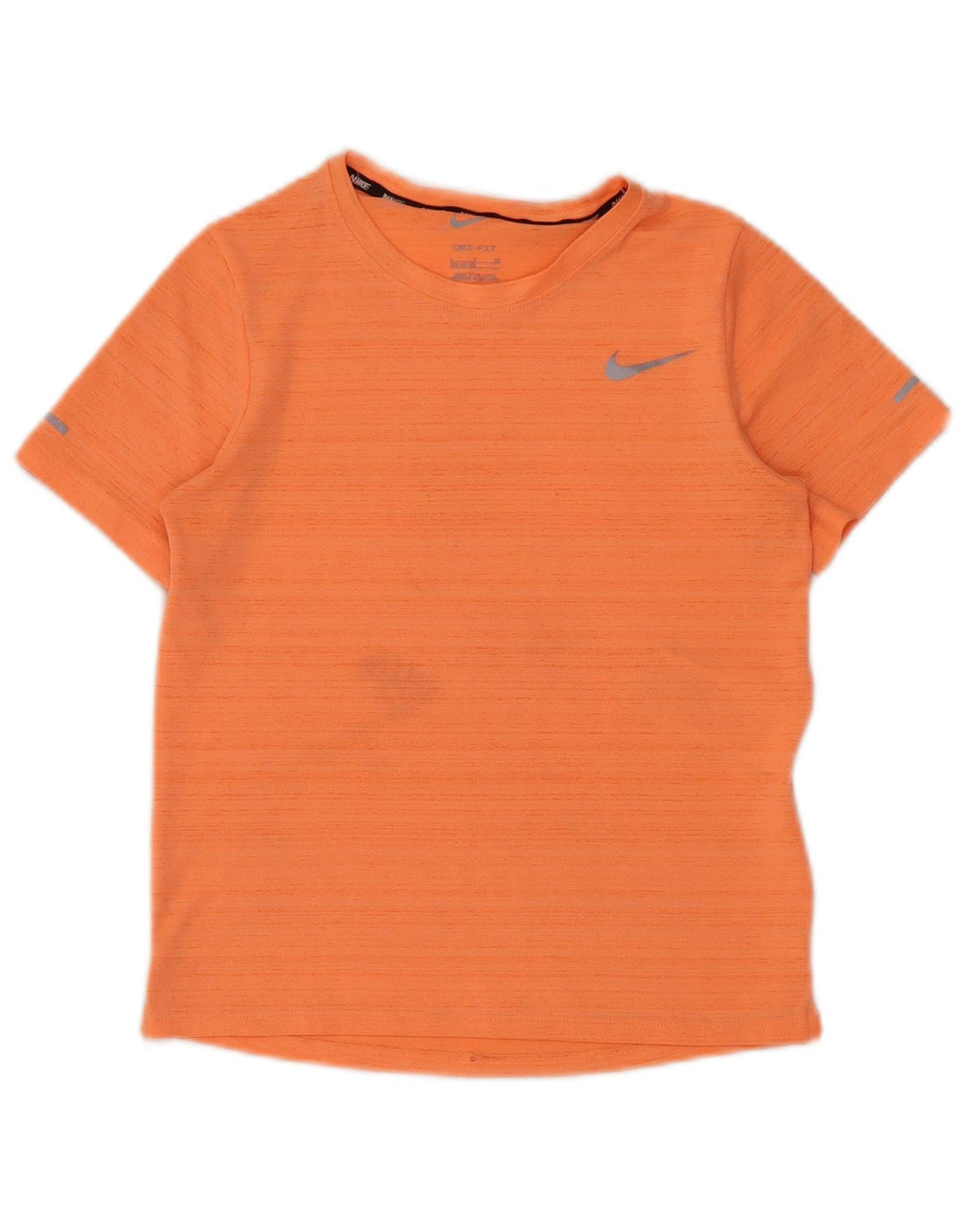 Tricou Nike Dri Fit pentru băieți Top 8-9 ani Poliester cu dungi portocalii mici