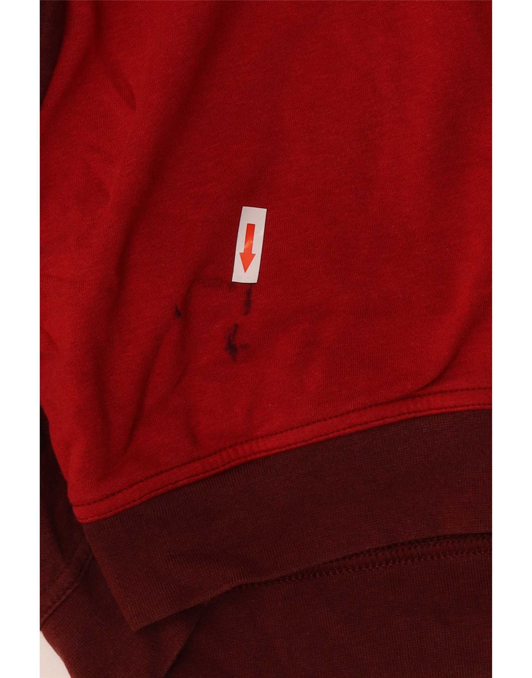 Pulover Nike pentru damă cu grafică, UK 14, roșu mediu, bumbac color bloc