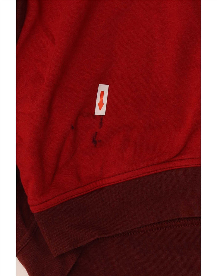 Pulover Nike pentru damă cu grafică, UK 14, roșu mediu, bumbac color bloc
