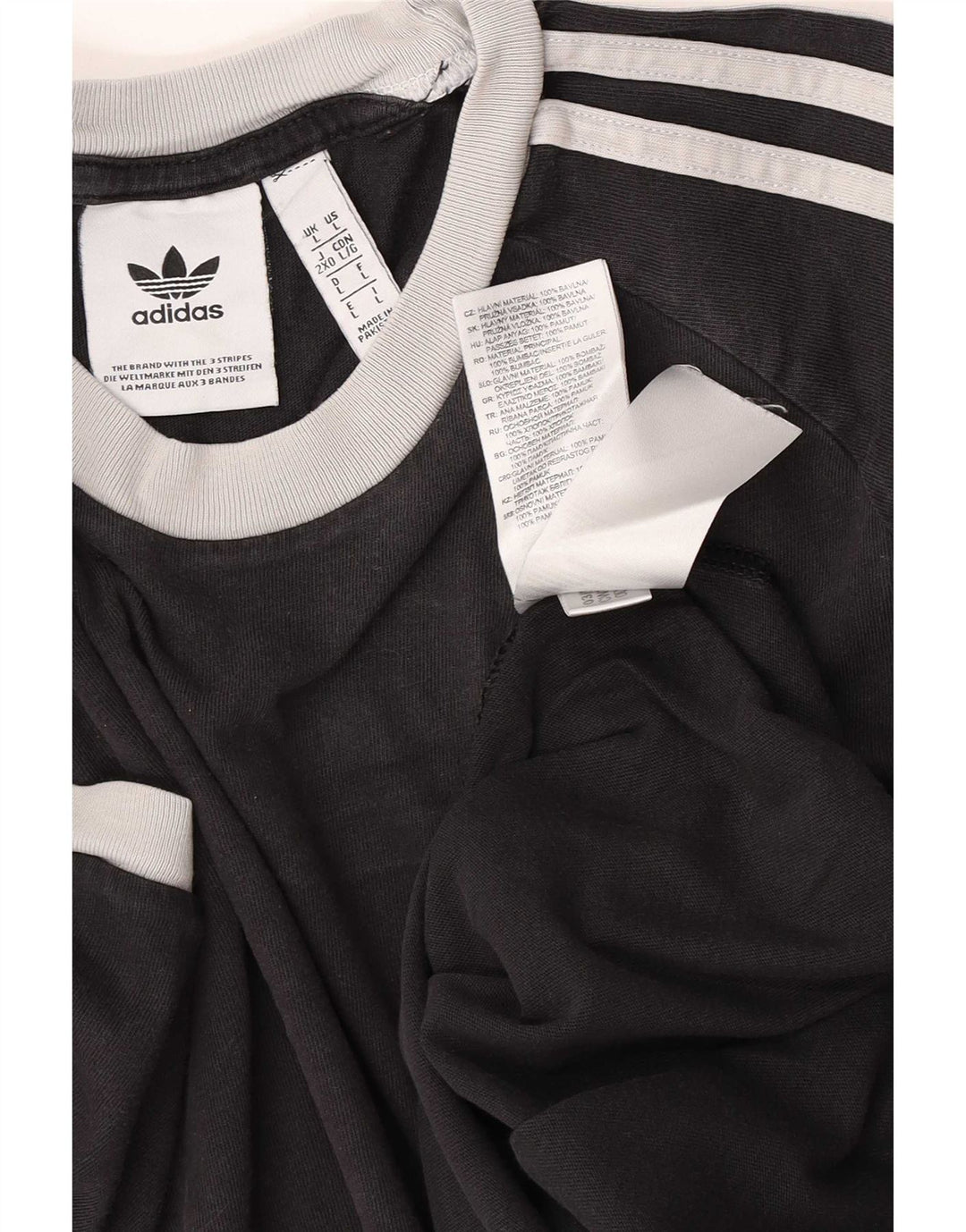 Tricou pentru bărbați Adidas Top mare, negru, bumbac