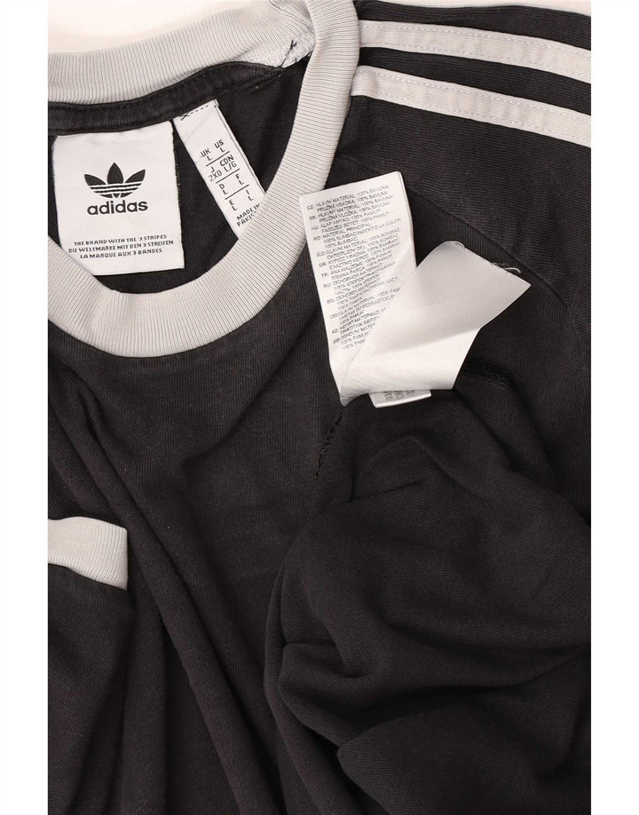 Tricou pentru bărbați Adidas Top mare, negru, bumbac