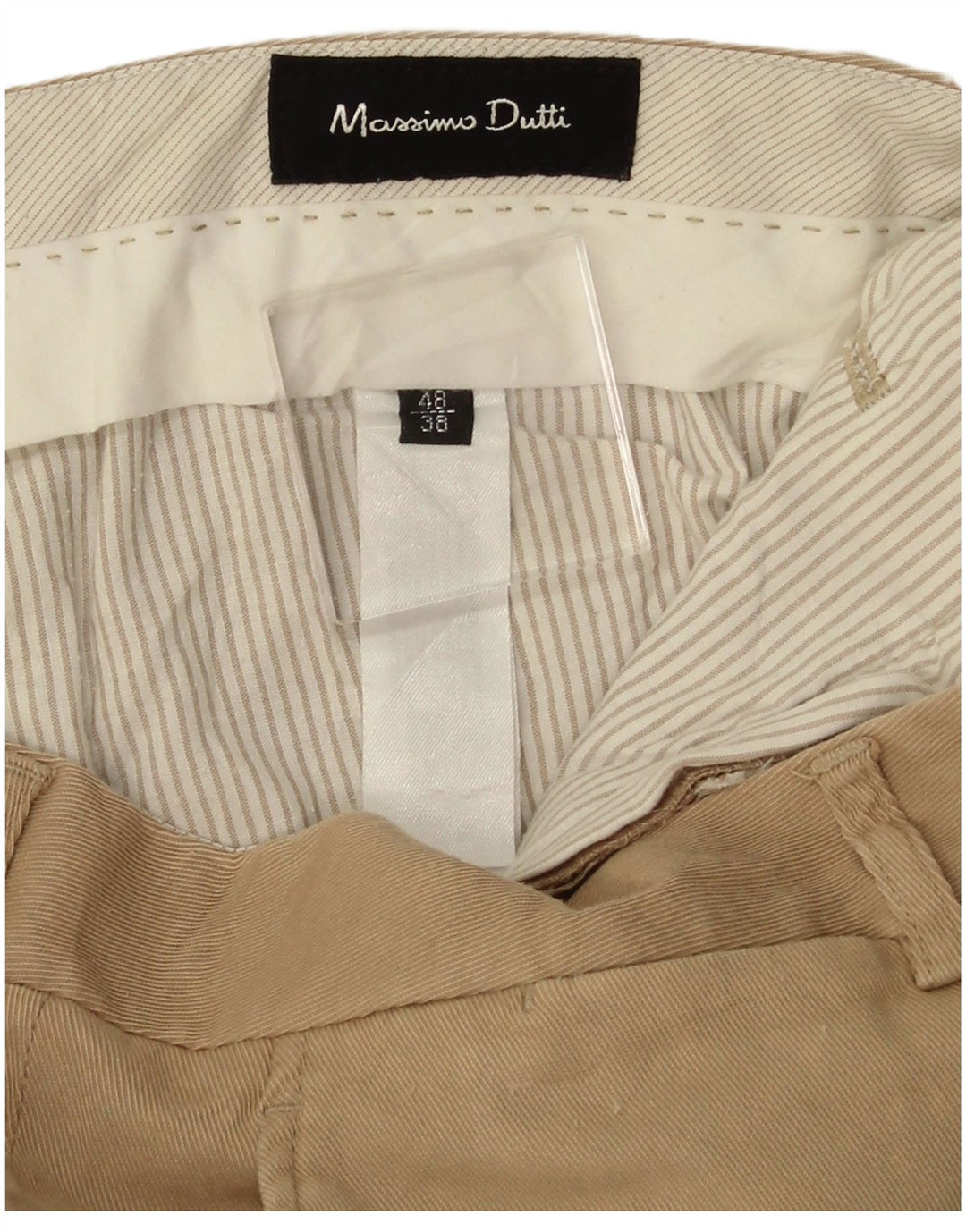 MASSIMO DUTTI Pantaloni drepți pentru bărbați EU 48 XL W38 L30 Bej