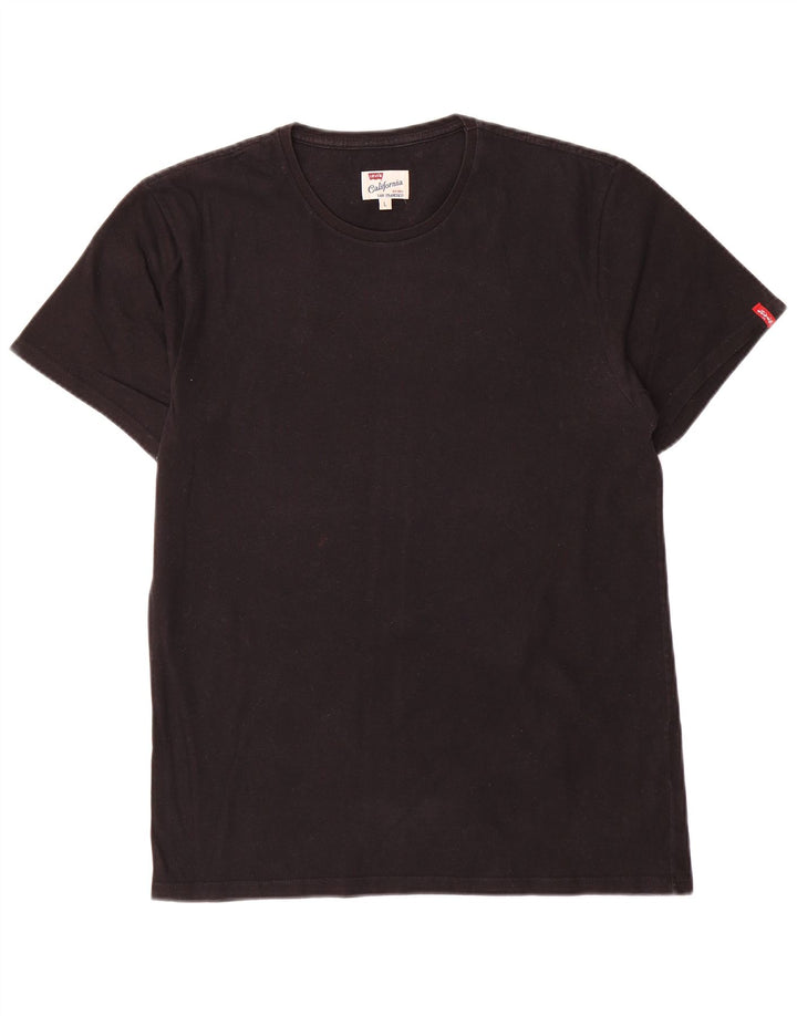Tricou pentru bărbați Levi's Top mare din bumbac negru