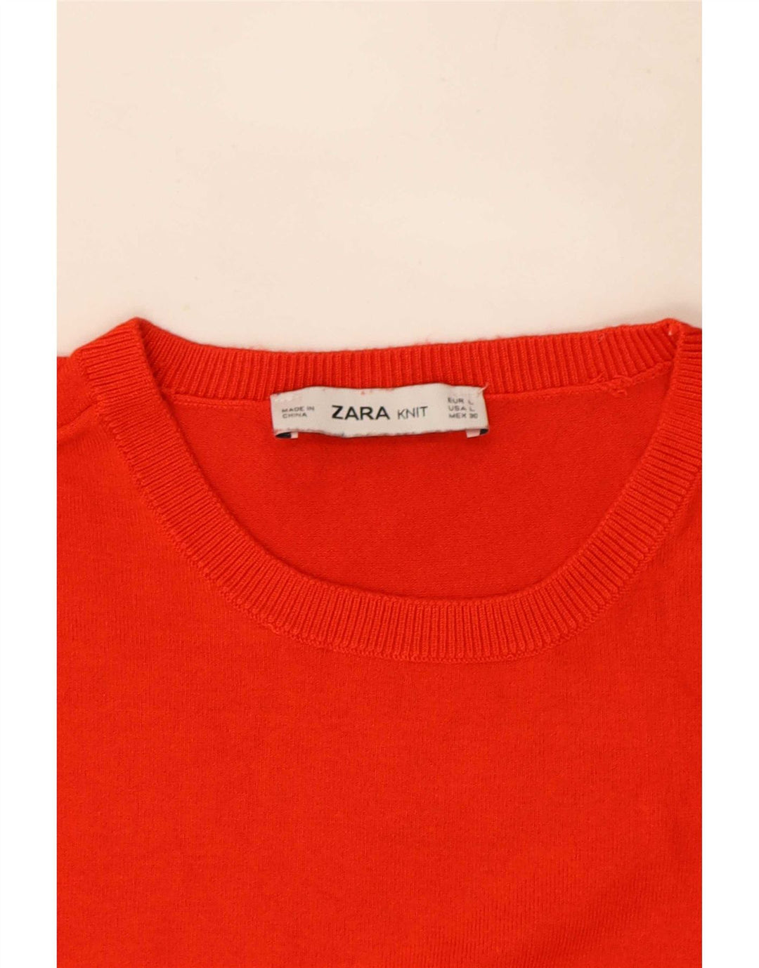 Vesta Zara Femei Tank Top UK 14 Large Red