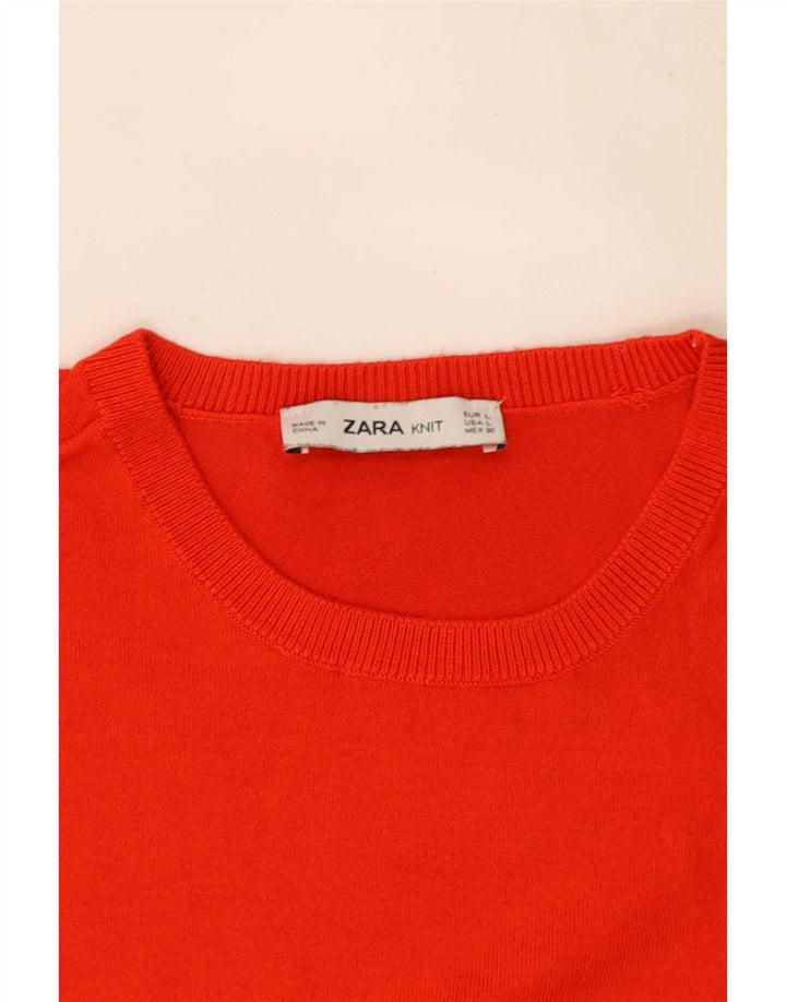 Vesta Zara Femei Tank Top UK 14 Large Red