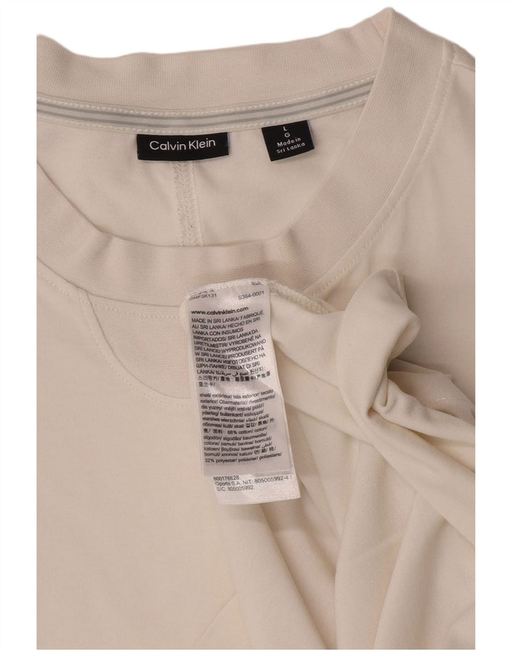 Tricou Calvin Klein pentru bărbați Top mare din bumbac alb