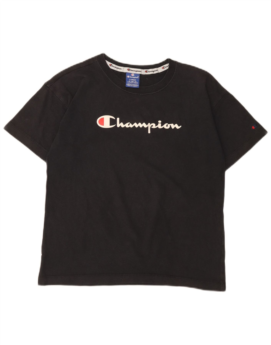 Tricou grafic CHAMPION pentru femei Top UK 14 Large Black