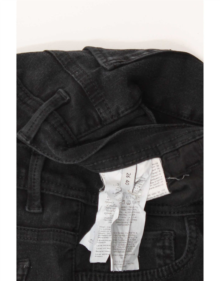 Blugi drepti pentru femei Trussardi W26 L28 negri