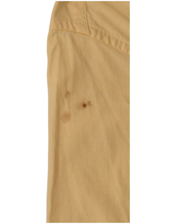 Cămașă cu mânecă scurtă pentru bărbați Eddie Bauer, bumbac galben mediu