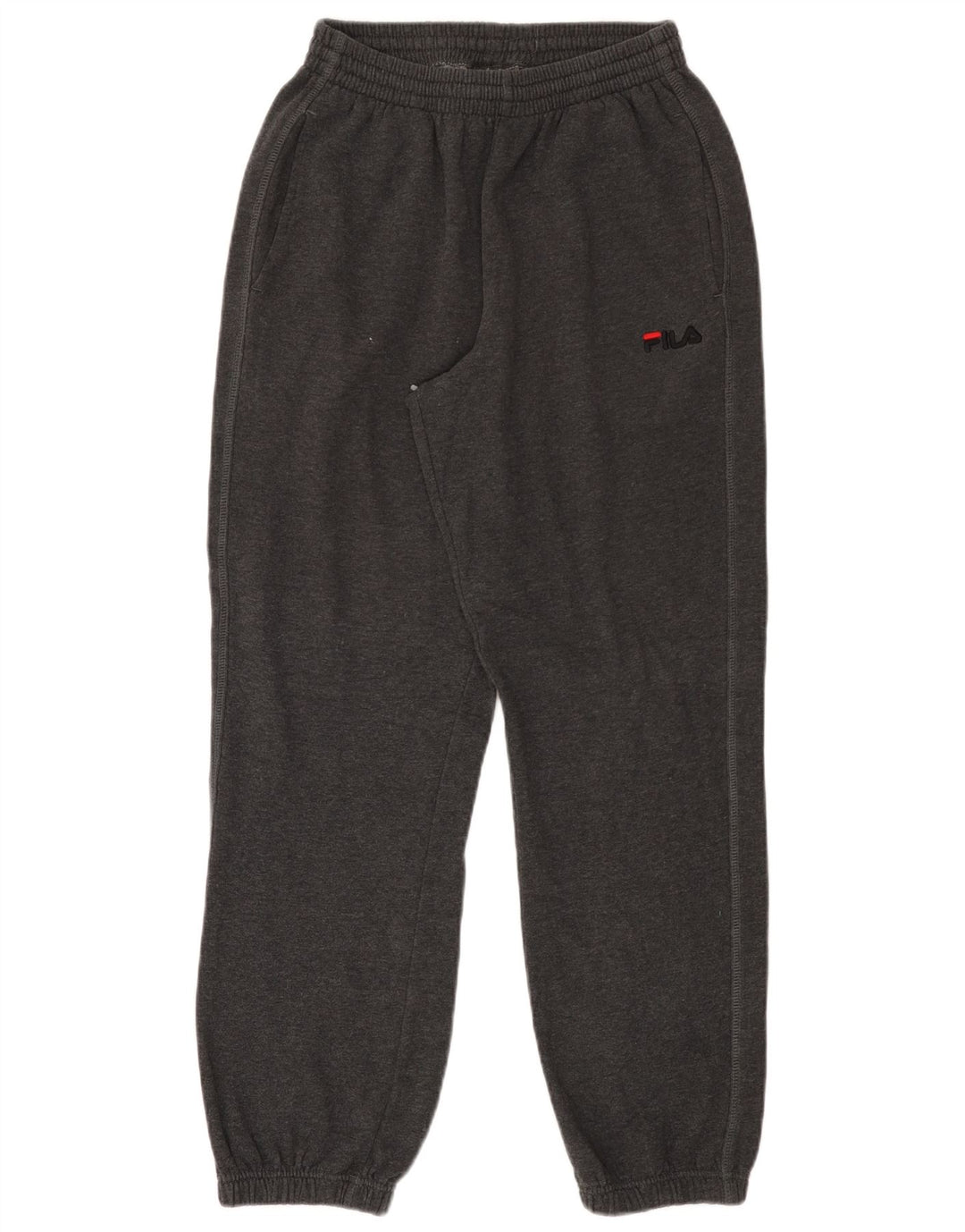 Pantaloni de trening Fila Bărbați Joggeri Mici Bumbac Gri