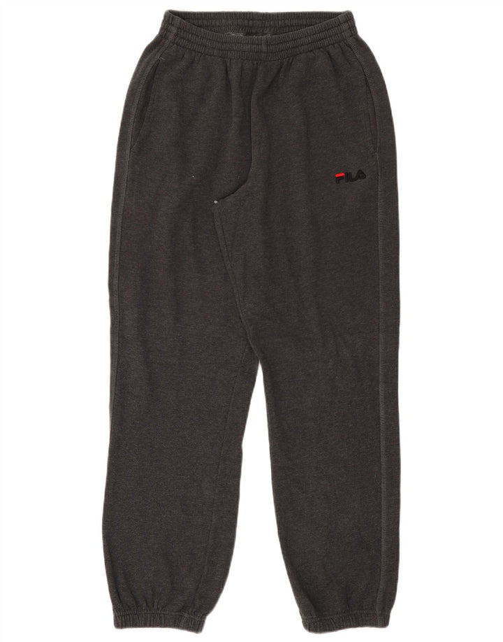 Pantaloni de trening Fila Bărbați Joggeri Mici Bumbac Gri