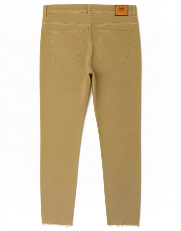 Blugi Skinny Cropped pentru Damă Zara EU 44 XL W34 L26 Verde