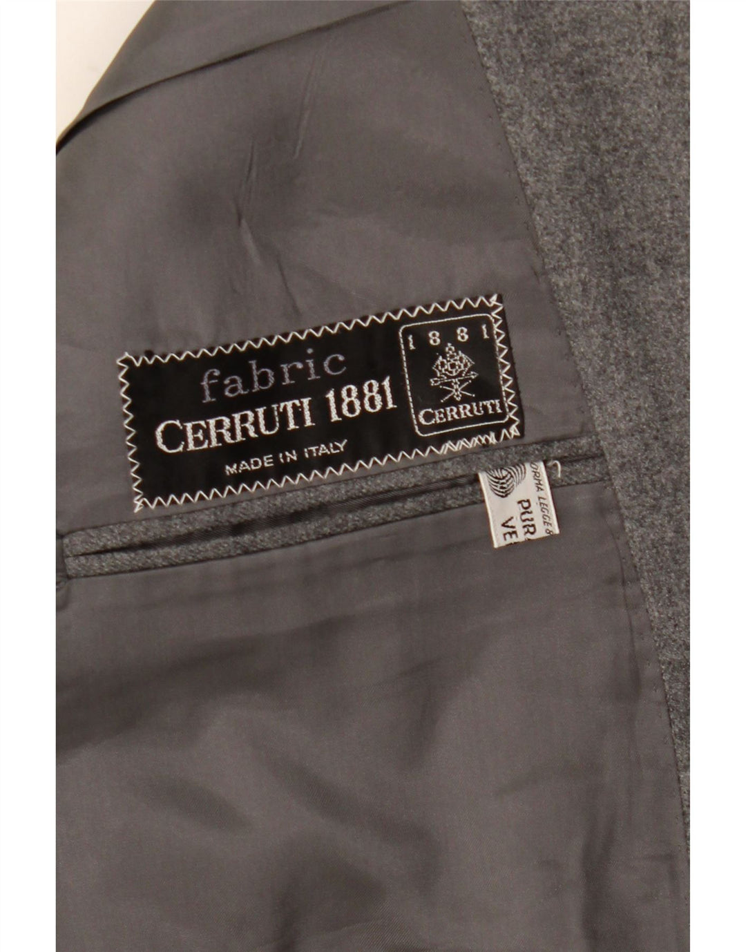 Jachetă pentru bărbați Cerruti 1881 cu 2 nasturi, UK 42 XL, lână gri