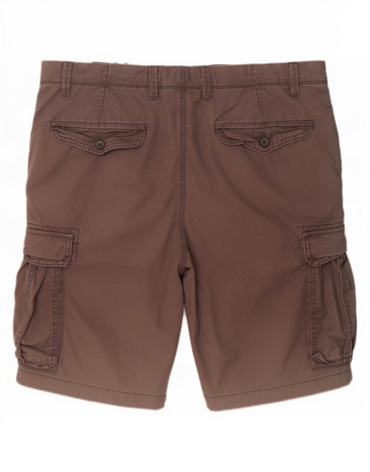 Pantaloni scurți cargo pentru bărbați Marks & Spencer W36, bumbac gri mare