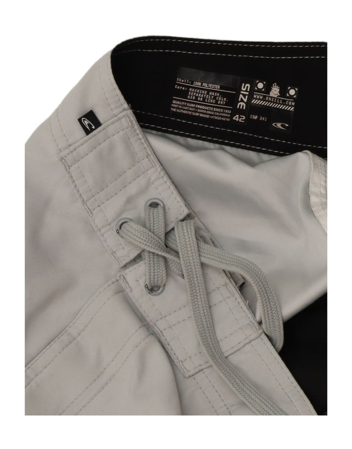 Pantaloni scurți de înot grafic O'NEILL pentru bărbați 2XL, gri, poliester color bloc