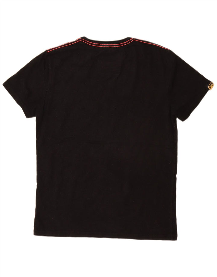 Tricou grafic pentru bărbați SUPERDRY Top mare din bumbac negru