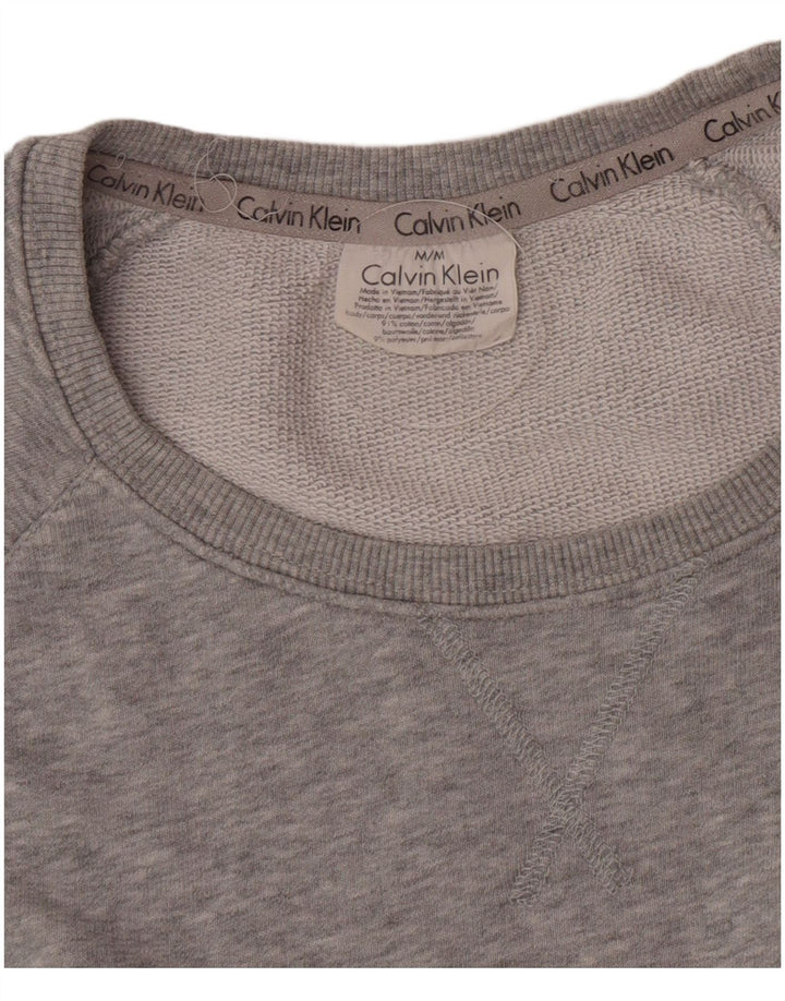 Hanorac grafic Calvin Klein pentru bărbați Pulover din bumbac cu pete gri mediu