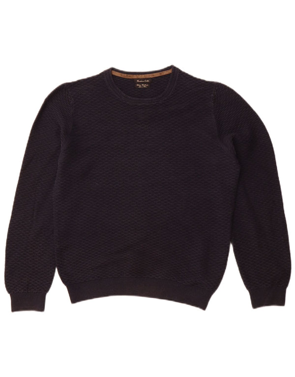 MASSIMO DUTTI Pulover pentru femeie cu gât de barcă, UK 10, bumbac, bleumarin, mic