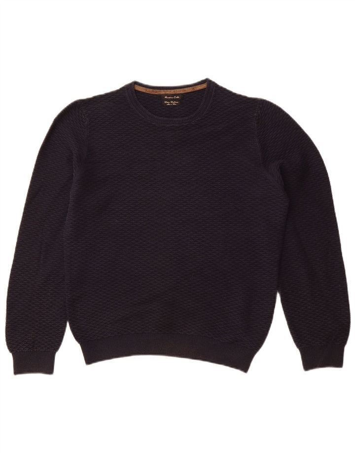 MASSIMO DUTTI Pulover pentru femeie cu gât de barcă, UK 10, bumbac, bleumarin, mic